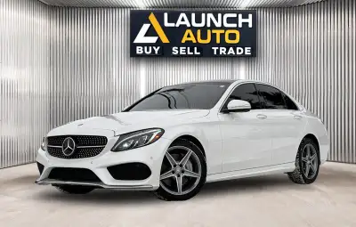 Introducing our gorgeous 2015 Mercedes Benz C300 4Matic. This vehicle looks amazing, upgraded AMG gr...