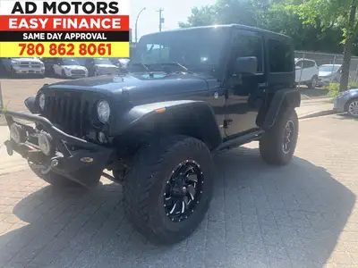 $0 Down! Low payments! All Credit Types! Apply at admotors.ca/finance! 2017 Jeep Wrangler Sport 4x4...