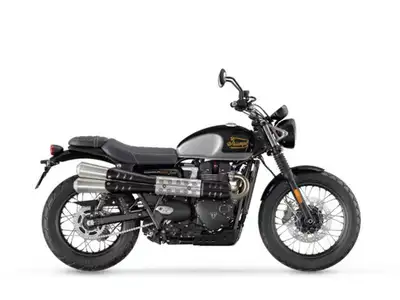 2025 Triumph Scrambler 900 Sapphire Black/Aluminium SilverWith a modern scrambler design, rider-focu...