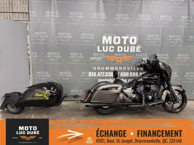 Indian Motorcycles Chieftain 2019 SEULEMENT 17 779 KM REMORQUE ARTISANALE MONO-ROUE INCLUSE FREINS A...