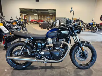 BONNEVILLE T100 BLUE STEALTH EDITIONFlawlessly finished and transitioning seamlessly from a deep bla...