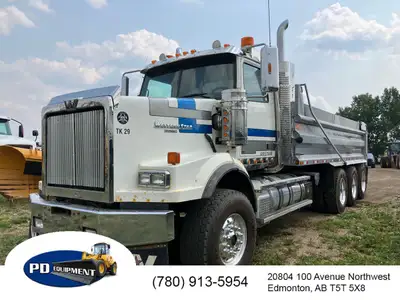 2014 Western Star 4900SA Tri Drive Dump Truck Detroit DD16 600 HP engine, Engine brake, 18 speed tra...