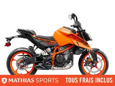 Concessionnaire des véhicules neufs et d'occasion. Sportive KTM 390 DUKE 2025 Mathias Sports est le...