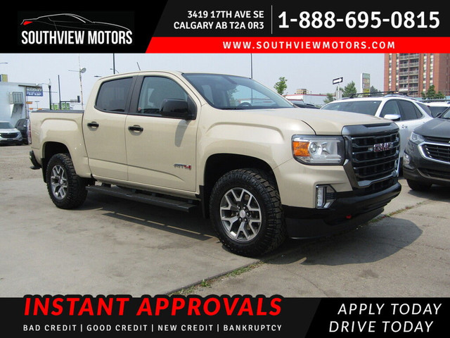 2022 GMC Canyon AT4 4WD CREW CAB V6 3.6L B.CAM/LEATHER/44,000KMS in Cars & Trucks in Calgary