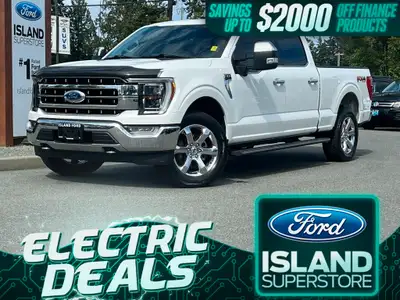 This 2021 Ford F-150 LARIAT has a Star White Exterior and Black Leather Interior with seating for 5....