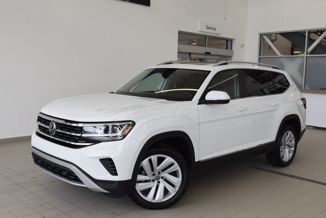 2021 Volkswagen Atlas HIGHLINE+TOIT PANO+CUIR+ BAS KM+LED+NAVI+A in Cars & Trucks in Laval / North Shore