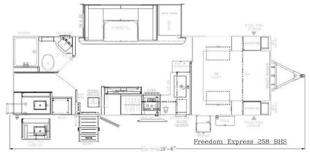 2024 Coachmen RV Freedom Express Ultra Lite 258BHS in Travel Trailers & Campers in Edmonton - Image 2