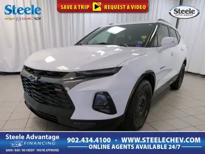 Meet our ultra-sporty 2019 Chevrolet Blazer RS AWD is offered in an amazing Summit White finish. Pow...