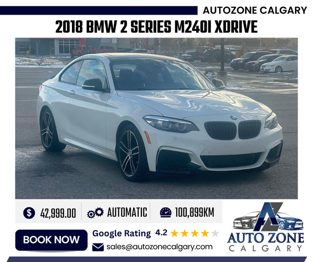2018 BMW 2 Series M240i xDrive AWD | 294.00 Bi-Weekly