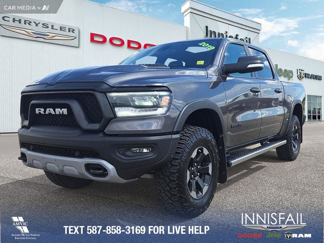 2019 RAM 1500 Rebel REBEL LEVEL 2, BED UTILITY GROUP, LEATHER... in Cars & Trucks in Red Deer