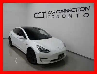 2020 TESLA MODEL 3 CARFAX VERIFIED, CLEAN TITLE 98,000KM AUTOMATIC TRANSMISSION WHITE EXTERIOR ON BL...