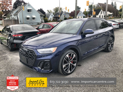 2022 Audi SQ5 3.0T Technik LEATHER, PANO ROOF, BLACK OPTICS,...