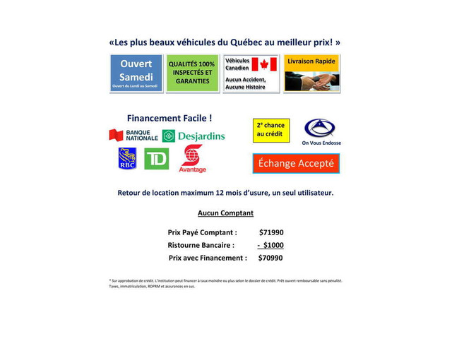  2022 Genesis GV80 Genesis Prestige 3.5T Toit-Pano 7 Pass $511/2 dans Autos et camions  à Laval/Rive Nord - Image 2