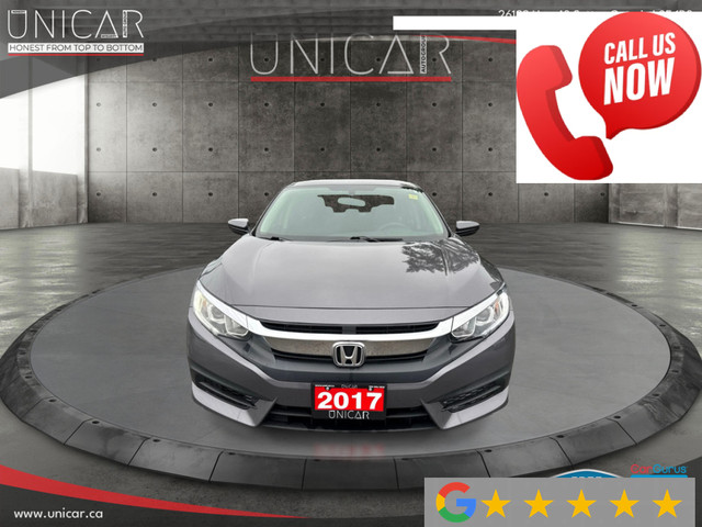 2017 Honda Civic Sedan Manual LX Backup Cam Bluetooth A/C Cruise in Cars & Trucks in Markham / York Region - Image 2