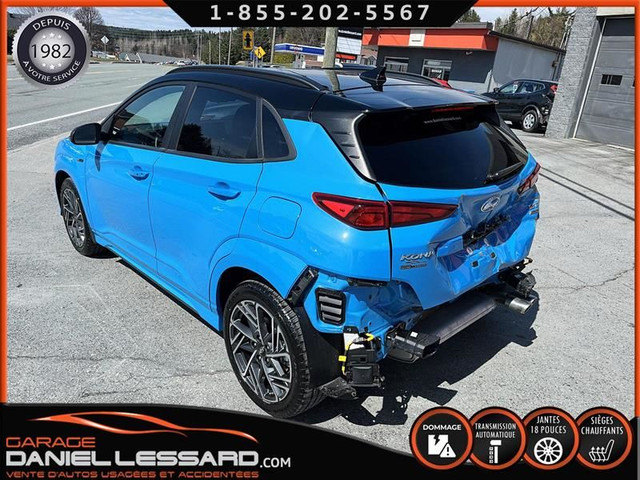 Hyundai Kona N-LINE, AWD, 2 TONS, AUTOMATIQUE, BAS KM, MAG 18 P  in Cars & Trucks in St-Georges-de-Beauce - Image 4
