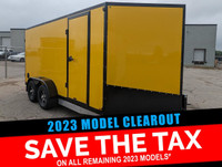  2023 Canadian Trailer Company 7x14 V Nose Cargo Trailer Aluminu