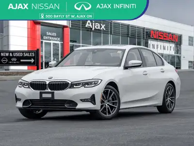 2021 BMW 3 Series 330i xDrive CLEAN CARFAX | ONE OWNER | LOW KM! Alpine White 2.0L 4-Cylinder AWD 8-...