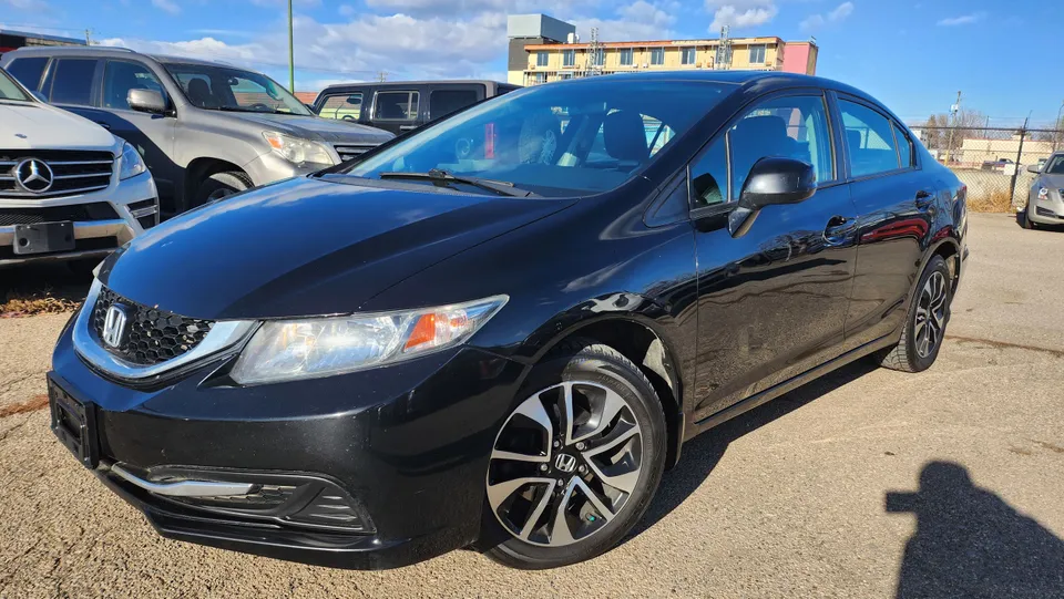 2013 Honda Civic Sdn EX, LEATHER HEATED SEATS, SUN ROOF, BACK UP