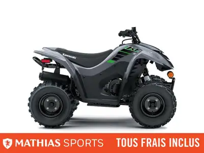 Concessionnaire des véhicules neufs et d'occasion. VTT KAWASAKI KFX90 2025 Le plaisir à quatre roues...
