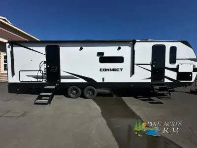 KZ Connect SE travel trailer C301BHKSE highlights: Queen Bed 2 Bathrooms 2 A/C units Fireplace Facto...