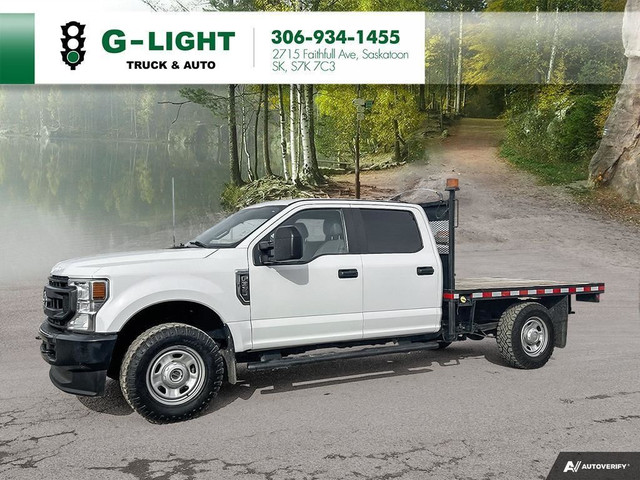  2021 Ford F-350 XLT 4WD Crew Cab 8' Box FLAT BED!!! in Cars & Trucks in Saskatoon