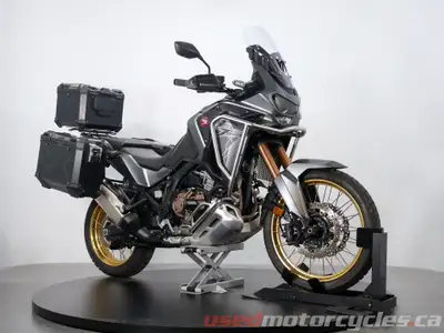 Setup and ready for adventure - they don't come much nicer than this low, low kilometre Africa Twin...