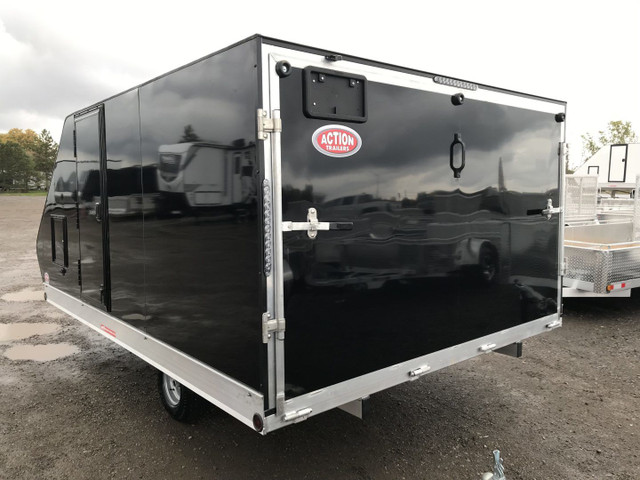8.5' x 12' HYBRID PRO STARR ALUMINUM  SNOWMOBILE TRAILER in Cargo & Utility Trailers in London - Image 4