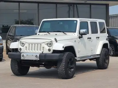 2017 Jeep Wrangler Unlimited Sahara, 84K Km, 4WD, 6 Cyl, 3.6L, Navigation, AC/Heater, Power Windows,...