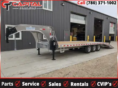 2023 NORDTEK ALUMINIUM Gooseneck High Boy Deck Over Trailer - 8.5' x 25' (21000GVW) Utility Flatbed...