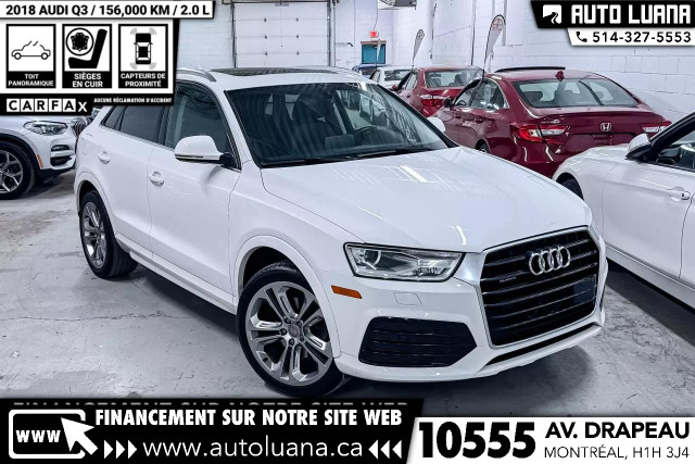 2018 AUDI Q3 Premium Plus Quattro NAVI/TOIT PANO/CAMERA/KEYLESS in Cars & Trucks in City of Montréal - Image 3