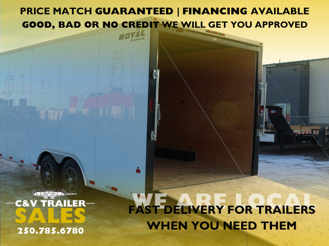 2023 ROYAL 8 ' X 18' ENCLOSED TRAILER in Travel Trailers & Campers in Prince George