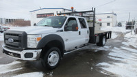 2012 FORD F-550 SLT CREW CAB FLAT DECK WITH POWER TOMMYGATE NEW ARRIVAL.. 2012 FORD F-550 CREW CAB F... (image 1)