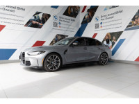 2023 BMW M3 RWD 6-Speed Manual 3.0L I6 DOHC 24V EXTERIOR - SKYSCRAPER GREY METALLIC INTERIOR - BLACK... (image 4)
