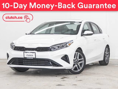 2022 Kia Forte EX+ w/ Apple CarPlay & Android Auto, A/C, Rearvie