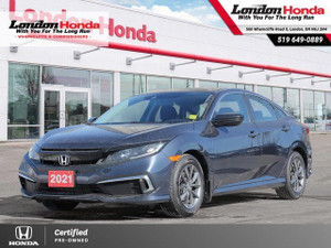 2021 Honda Civic EX | Honda Certified | Moonroof | Heated Seats | Apple Carplay/Android Auto |