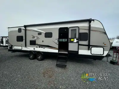 Jayco Jay Flight SLX 8 travel trailer 267BHS highlights: Double Size Bunks Private Bedroom Jackknife...