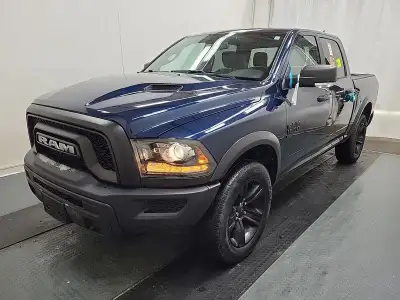 CLEAN CARFAX! PATRIOT BLUE! Check out this 2022 Ram 1500 Classic Warlcok! FACTORY REMOTE START | HEA...