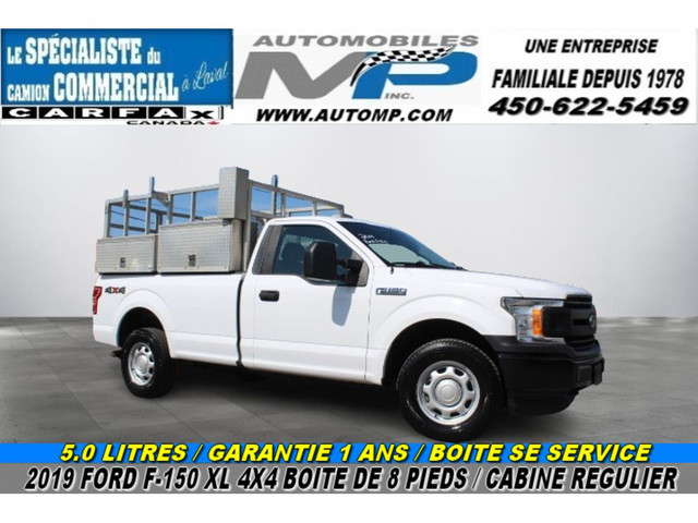 2019 Ford F-150 XL 4X4 BOITE DE 8 PIEDS 5.0 LITRES CABINE REGULI in Cars & Trucks in Laval / North Shore