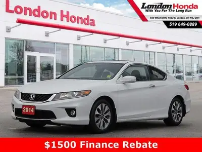 2014 Honda Accord Coupe EX | 1OWN CLEAN CARFAX | LOW KM