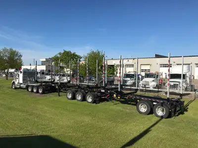 2024 BWS Super-B Logger - 37' Lead, 27' Pup, Drop-In King Pin, 24in - 48in Coupler Location, Set Up...