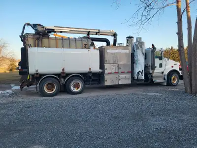 VACALL AE1213 Hydro Excavation Truck. 12 Cubic Yard Galvanized Steel Debris Tank, 1300-Gallon Water...