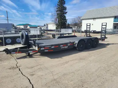 22ft HEAVY DUTY EQUIPMENT HAULER 3-7000lb SPRING SUSPENSION AXLES 21,000lb GVW 10ply RADIAL TIRES HE...
