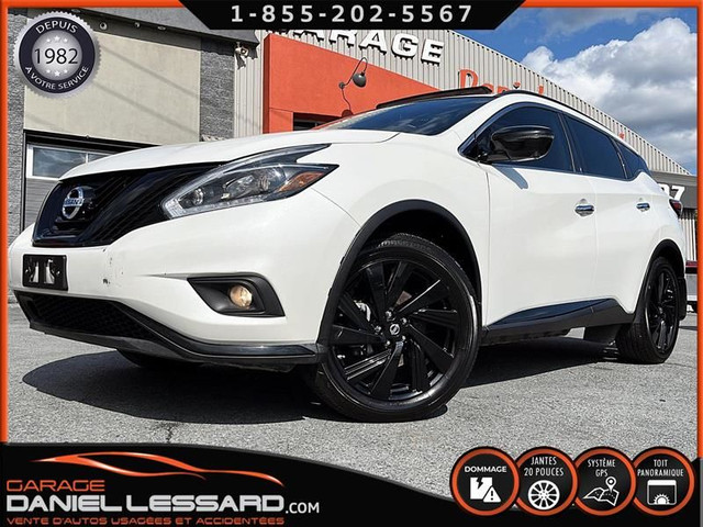 Nissan Murano PAS VGA SL AWD MIDNIGHT MAG 20" 3.5L GPS TOIT 2018 in Cars & Trucks in St-Georges-de-Beauce - Image 2