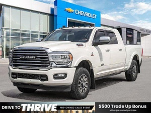 2020 RAM 3500 Laramie Longhorn | Diesel | AISIN | Mega Cab | Leather | Sunroof | Surround Camera |