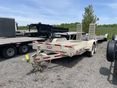 USED 2019 N&N 7x16 LOW PROFILE GALVANIZED CAR/EQUIPMENT HAULER WITH 14,000LB GVWR!! Upgrade to our N...