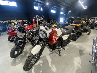 Transportation and Preparation NOT included 2024 Royal Enfield Scram 411 White FlameFeatures may inc...