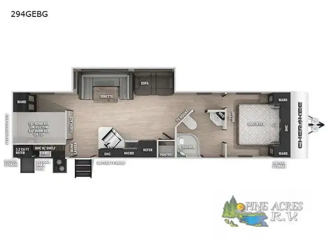 2021 Forest River RV Cherokee 294GEBG Rear Bunks in Travel Trailers & Campers in Truro - Image 37
