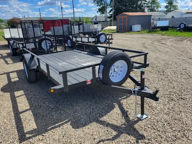 6'X14' SA RAINBOW UTILITY TRAILER W/RAMP in Cargo & Utility Trailers in Fort St. John - Image 2
