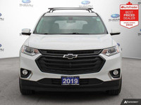 New Price! Odometer is 3226 kilometers below market average! Summit White 2019 Chevrolet Traverse LT... (image 7)