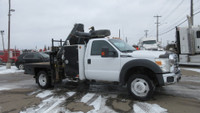 2014 FORD F-550 REG CAB WITH HIAB 077 BOOM CRANE & VMAC COMPORESSOR... AMVIC Licenced.. Financing is... (image 3)